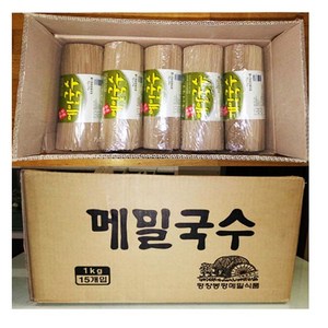 봉평원 메밀 국수- 1Box(1kgx15개)업소용(막국수 소바국수 모밀국수) 업소전문용, 15개, 1kg