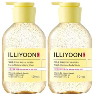 [일리윤] 프레쉬 모이스춰 바디워시 500ml, 2개