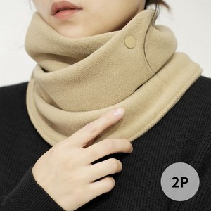 [1+1] 미니멀모다 여성 겨울 스카프 넥워머 목토시 방한 목폴라 2개입