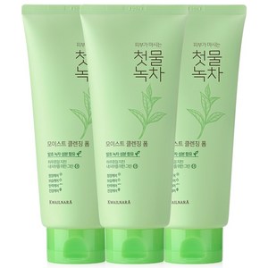 과일나라 첫물녹차 모이스트 클렌징 폼, 180g, 3개