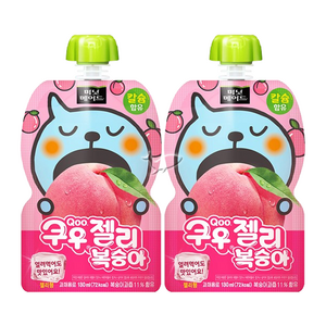 미닛메이드 쿠우젤리 복숭아 130ml, 20개