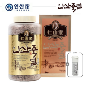 (주)인산가 정품 9회 자죽염 1kg고체 + 흑삼분말 함유 금흑블랙초코크런치(170g) 사은품 제공 및 발송(오후 2시 이전 주문), 1kg, 1박스