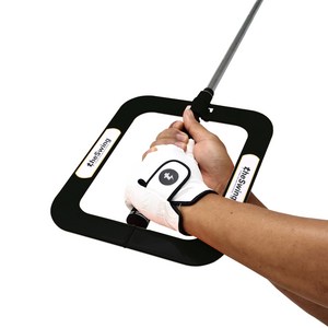 골프스윙연습기 더스윙 슬라이스 훅 용품, 블랙