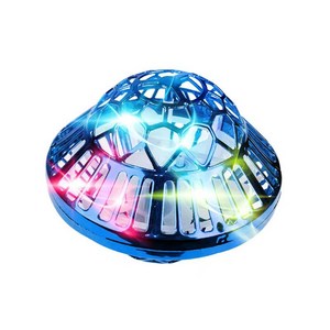 드론 부메랑 팽이드론 완구 플라잉 스피너 시크 플라잉 UFO 장난감 [KC안전인증제품], 블루, 1개