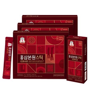 정관장 홍삼본원스틱 쇼핑백포함-6년근홍삼 활력 선물세트, 300g, 3개