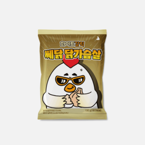 잠백이 쎄닭 소스 닭가슴살 화이트갈릭, 10개, 130g