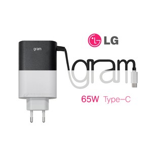 LG정품 PD 65W USB-C 2021그램 어댑터 충전기 ADT-65FSU-D03-EPK, 블랙