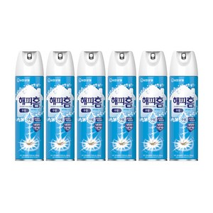 해피홈 유한양행 에어로솔 수성 살충제 무향, 500ml, 6개