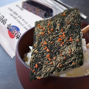 매콤담백한 한민족명란김 도시락김 조미김 밥도둑 명란맛김 선물세트, [프리미엄선물] 명란김 6g x 36봉, 1세트
