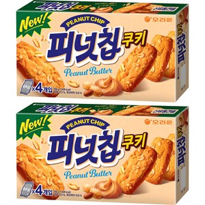 오리온 피넛칩쿠키, 256g, 2개