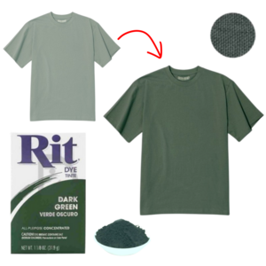 뉴립 물빠짐 색복원 카키 옷염색약, 다크 그린(Dark Green), 31.9g