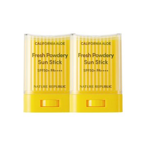 네이처리퍼블릭 캘리포니아 알로에 보송 선스틱, 24g, 2개