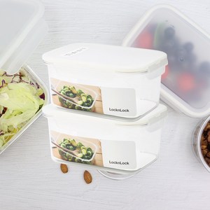 락앤락 비스프리 테이블탑 트라이탄 밀폐용기 직사각 710ml, 2세트, 단품