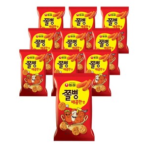 농심 쫄병스낵 매콤한맛, 90g, 10개