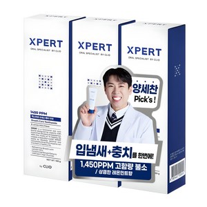 XPERT 브레스케어 일사오공 치약, 100g, 3개