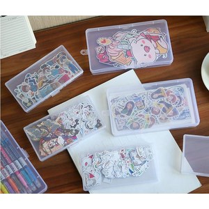 빈티지 다꾸 보관함 스티커 감성 조각 정리 케이스 소형, 2.중형, 1개