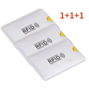 워즈토즈 RFID 해킹방지 전자파 안티스키밍 카드슬리브 3개