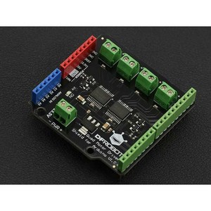 [DRI0039 ]아두이노용 쿼드 모터 드라이버 쉴드 (Quad DC Motor Driver Shield for Arduino)