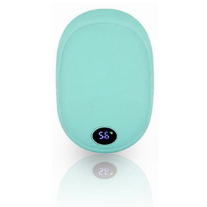 귀여운 손난로 크레용 LED 충전식 손난로 보조배터리 대용량 10000mAh 양면발열, 파스텔블루