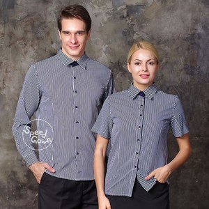 곤줄 스판 반팔 셔츠 / 서빙 위생 유니폼 식당 레스토랑 카페 호텔 호텔리어 상조유니폼 상조회사 바리스타 카페 커피숍 커피