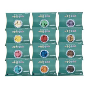 [꼬메빔보] #비누클레이 향기 버블솝플레이 50g(12색), 검정