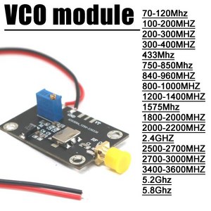 70M-5.8Ghz VCO 압력 제어 발진기 신호 소스 FM 무선 VHF SDR WIFI 드론 무전기 무선 주파수 출력 증폭기, 16 2300-2500MHz 2.4GHZ, 1개