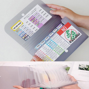 한푹 신짜오 베트남동 지갑 스티커파일/여행용 포켓 관리 태국 필리핀, 필리핀 페소 스티커