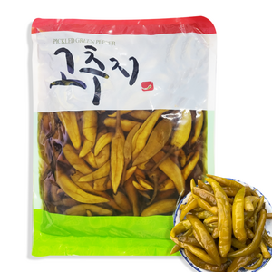 홍홍 중국식품 고추지 장아찌 고추절임 고추장아찌 수죠, 1개, 1kg