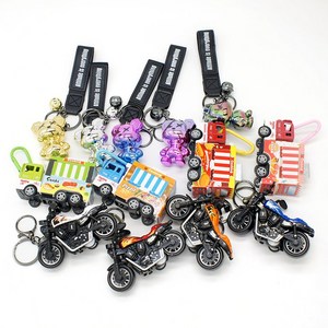 베어브릭 키링 가방 악세사리 소품 자동차 할리데이비슨 오토바이 모형 열쇠고리 팬던트 키링, 베어브릭 XX베어 팬던트 키링(그린브라운), 1개