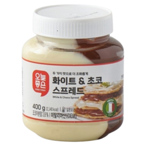 오늘좋은 화이트 & 초코 스프레드, 2개, 400g