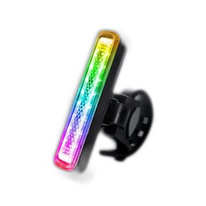 나이트큐브 NR 카멜레온 레인보우 LED자전거라이트 후미등, 혼합색상, 1개