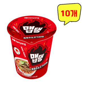 삼양 맵탱 컵 흑후추소고기라면 소컵 65g, 10개