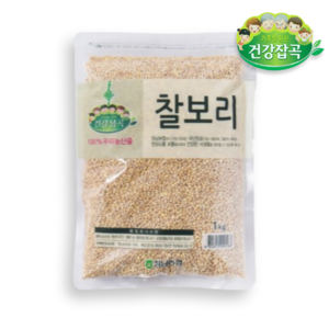 당일발송) 23년산 햇찰보리1kg, 이로운곳간 국산100% 찰보리 잡곡 1kg, 1개