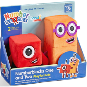 핸드투마인드 넘버블럭스 토이 넘버원 & 넘버투 hand2mind Numberblocks One & Two Playful Pals, 15cm, 빨강 + 주황, 1세트 골드박스 특가