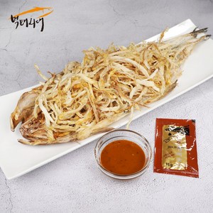 정진푸드 먹태시대 손질먹태+가맥소스15g, 3개, 90g