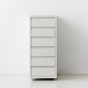 마켓비 DOMINIK 서랍장 6단, 화이트, 6개