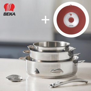 베카 에볼루션 탈부착 핸들 스텐 냄비 5p 멀티뚜껑 세트, 1개