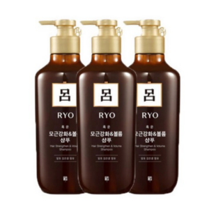 려 흑운 모근강화 볼륨케어 샴푸, 550ml, 3개