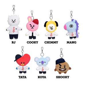 BT21 애프터스쿨 키링 인형 7종 택1, COOKY-8809547513248, 1개