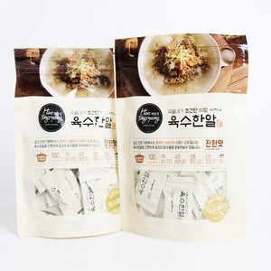 해통령 육수한알 진한맛 자연조미료 휴대용 멸치국물, 100g, 1개