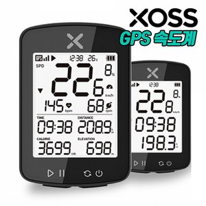 XOSS G+ 2세대 GPS 자전거 속도계 어플 호환 케이던스 센서 스피드센서 심박계 센서, 속도계 본체+센서1개, 1개