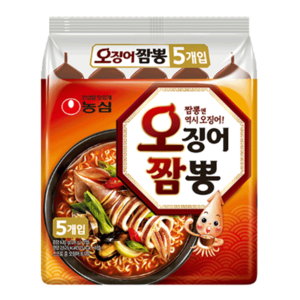 농심 오징어짬뽕 124g, 40개