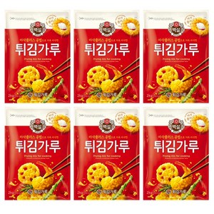 튀김가루(백설 2K)X6/식당용, 2kg, 6개