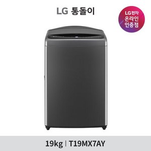 LG전자 (19kg)LG 통돌이 AI 세탁기 블랙 (T19MX7A)+모바일상품권, 없음