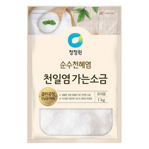 청정원 천일염 가는소금, 1kg, 12개