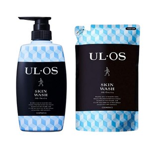 [오츠카제약] ULOS 우르오스 스킨워시 500ml x 리필420ml 세트, 1개