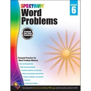 Spectrum Word Problems 6, Carson Dellosa Publishing