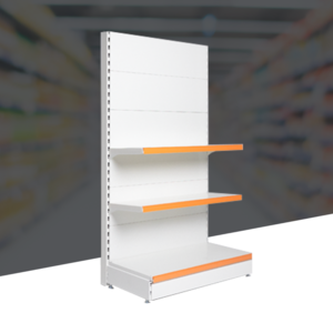 부원진열장 하이퍼 곤도라 약국 마트 편의점 과자 문구사 매장 상품 진열대 철제 선반 3단, 1000*밑선반500/중선반500, 중앙 연결형, 1530