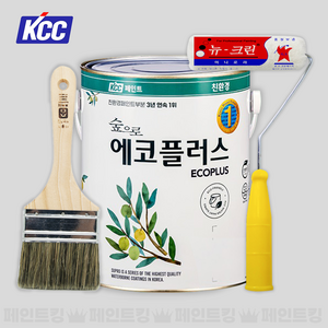 KCC페인트 숲으로 에코플러스 K 친환경 실내 인테리어 수성페인트, 3.화이트크림, 1개, 3.78L