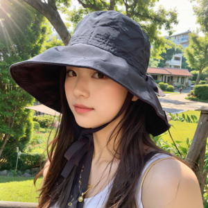 nininini 벙거지 뒷목보호 12cm 와이드챙